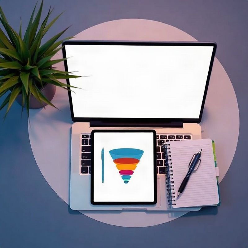 Herramientas digitales de un negocio online sobre un escritorio moderno